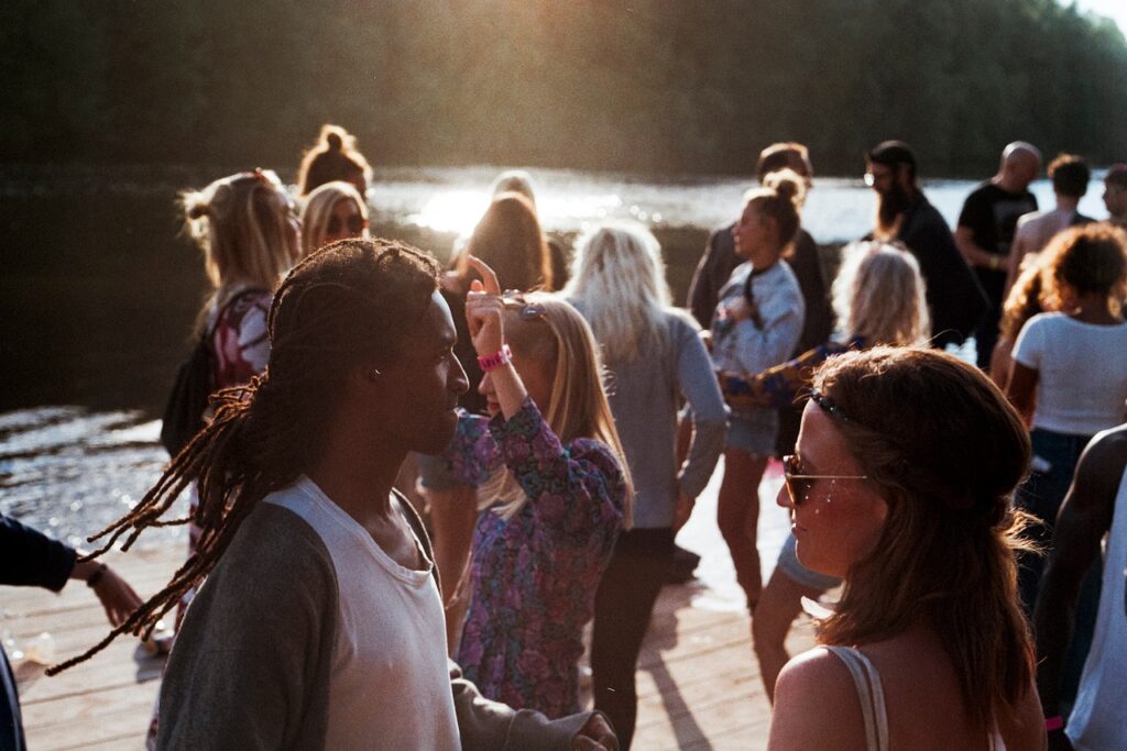 group of people outside